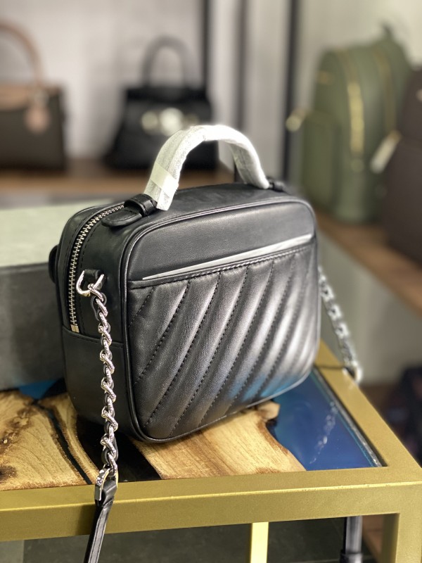 Cумка Michael Kors Rose mini Black Silver tone