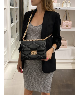 Сумка Michael Kors Serena Medium Black Gold