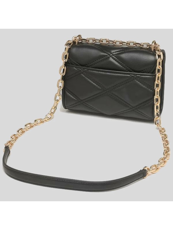 Сумка Michael Kors Serena Small Flap Crossbody  Black Gold with Studs