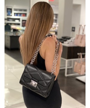 Сумка Michael Kors Serena Medium Black Silver