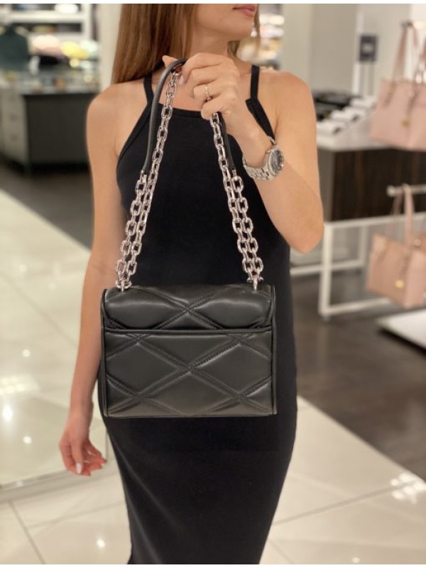 Сумка Michael Kors Serena Medium Black Silver