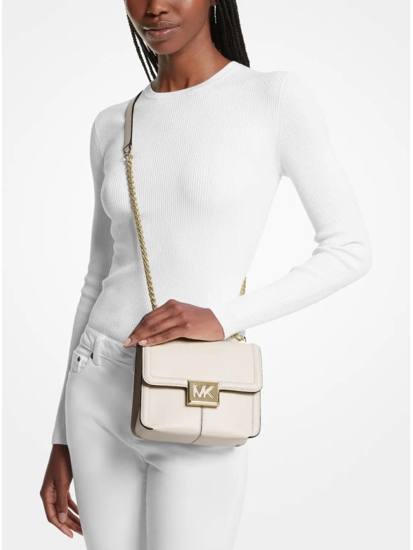 Cумка Michael Kors Sonia Small Leather Shoulder Bag Cream