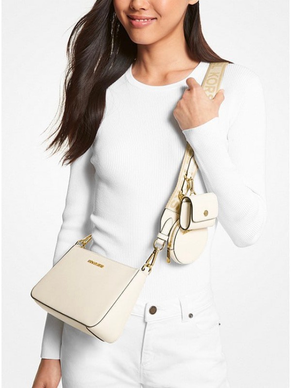 Cумка Michael Kors Jet Set Tech Crossbody ATTECHED Bag Light cream