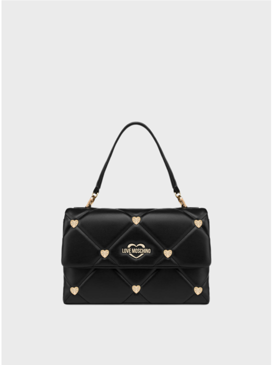 Сумка Love Moschino Jewel Heart Satchel M Black