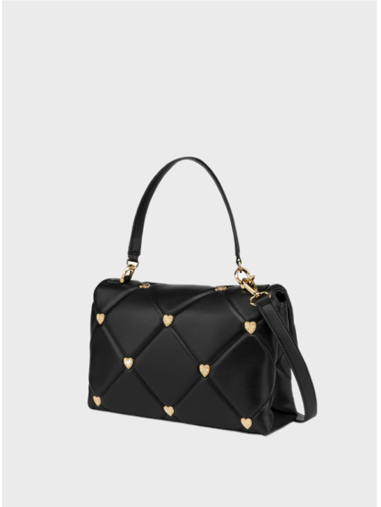 Сумка Love Moschino Jewel Heart Satchel M Black