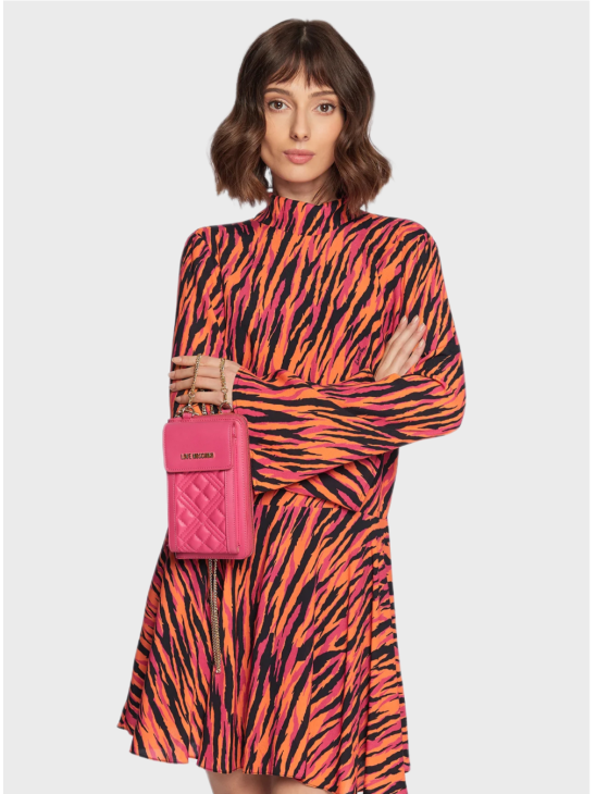 Сумка-клатч Love Moschino Quilted Fuxia