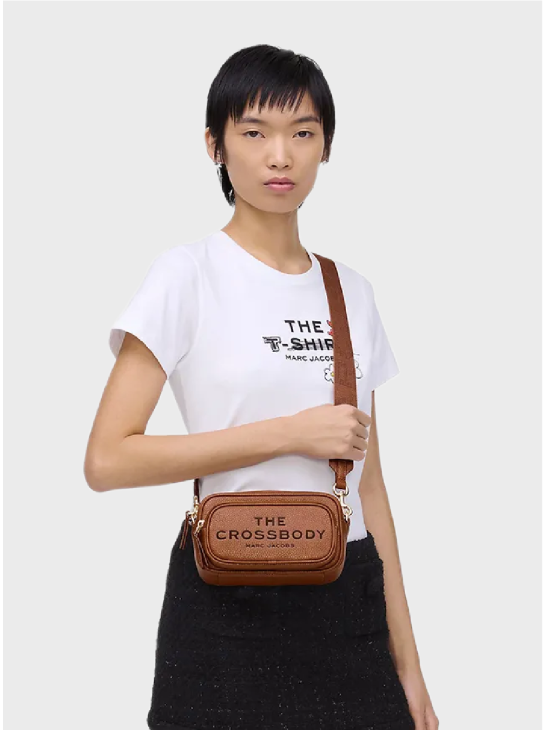 Сумка Marc Jacobs The Crossbody Leather Brown