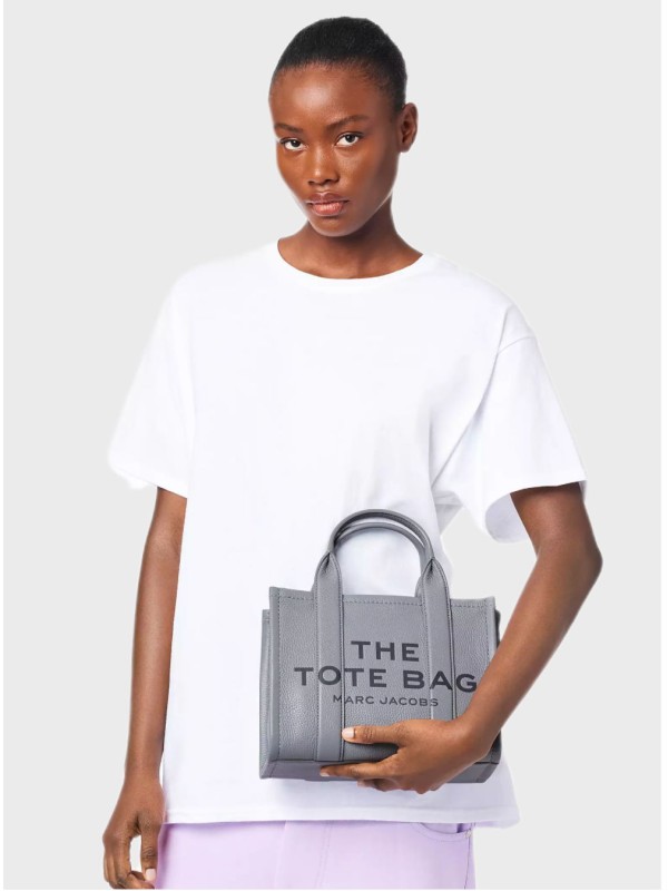 Сумка Marc Jacobs The Leather Mini Tote Wolf Grey