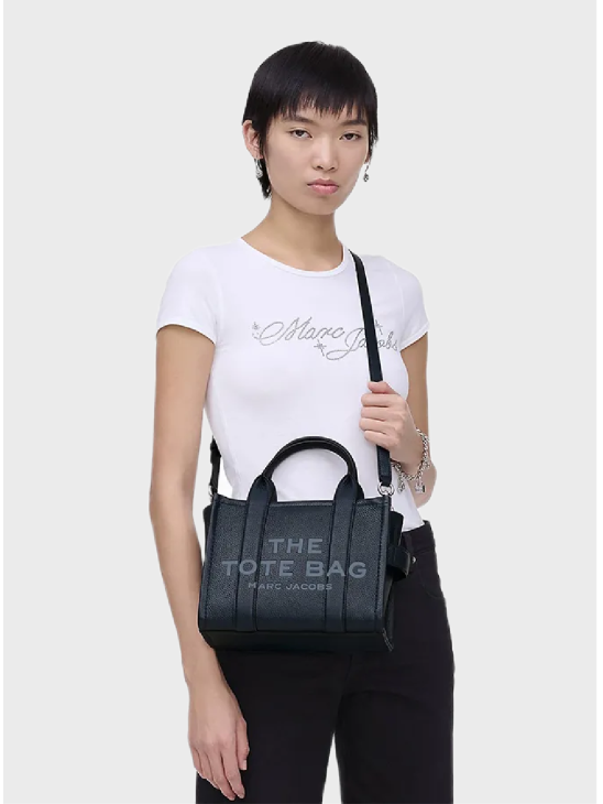 Сумка Marc Jacobs The Leather Small Tote Bag Dark Blue