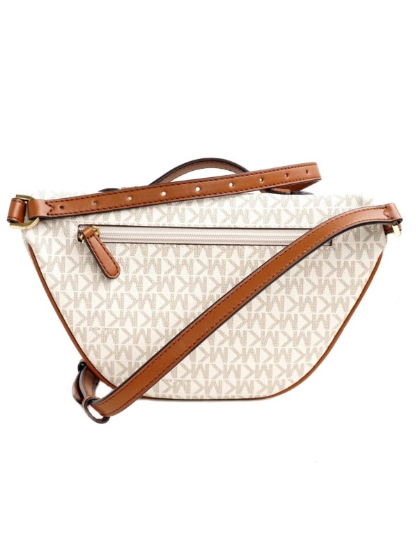 Cумка Michael Kors Erin Vanilla logo бананка