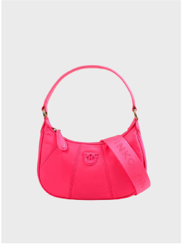 Сумка Pinko Mini Half Moon Recycled Nylon Fuxia