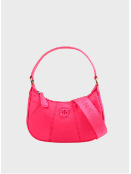 Сумка Pinko Mini Half Moon Recycled Nylon Fuxia