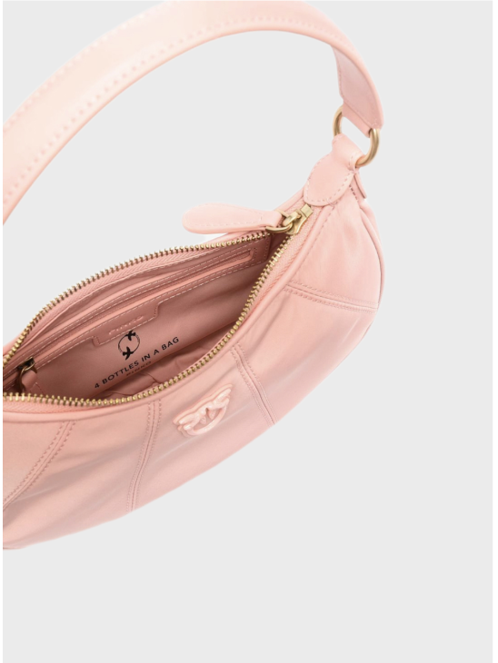 Сумка Pinko Mini Half Moon Recycled Nylon Pesca
