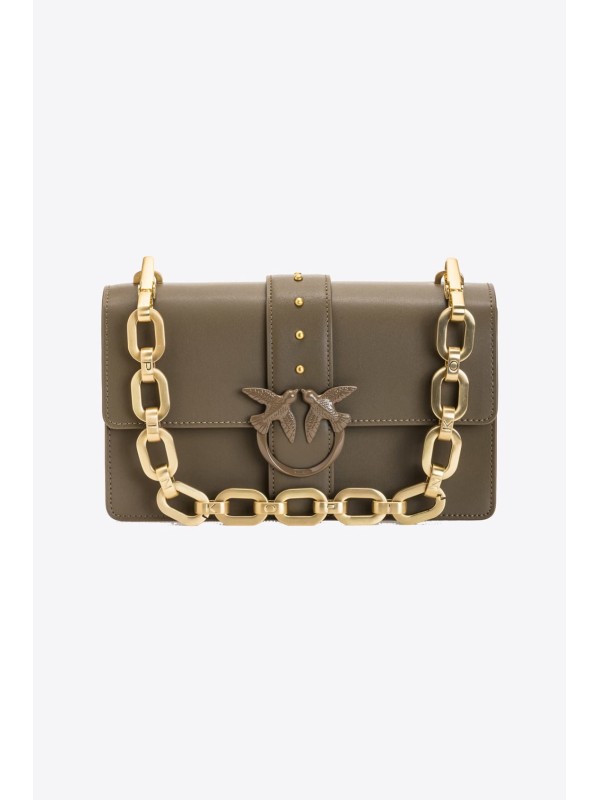 Cумка Pinko CLASSIC LOVE BAG ICON MAXI CHAIN Olive FW21