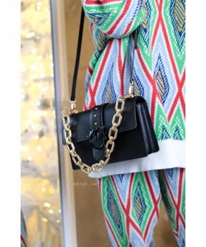 Cумка Pinko CLASSIC LOVE BAG ICON MAXI CHAIN Black FW21