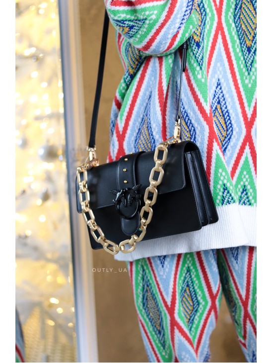 Cумка Pinko CLASSIC LOVE BAG ICON MAXI CHAIN Black FW21