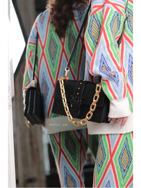 Cумка Pinko CLASSIC LOVE BAG ICON MAXI CHAIN Black FW21