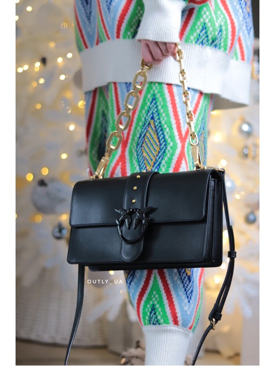 Cумка Pinko CLASSIC LOVE BAG ICON MAXI CHAIN Black FW21