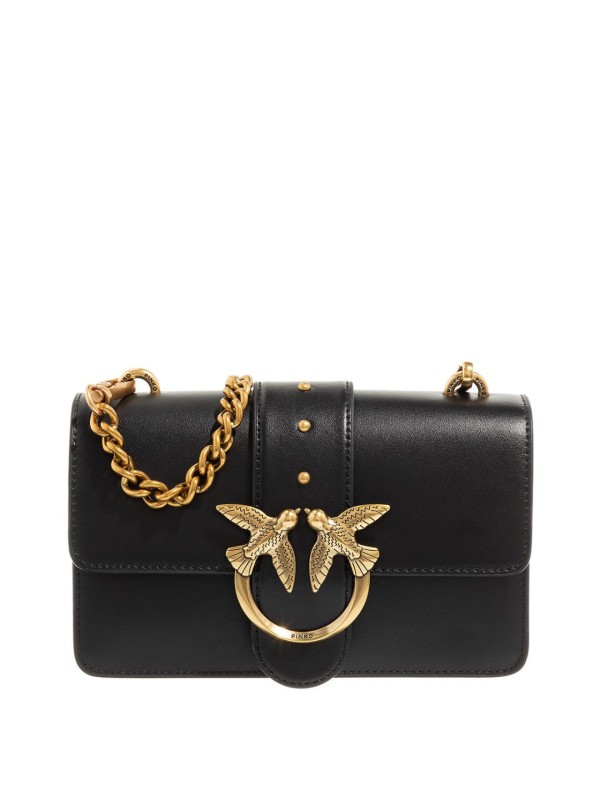 Cумка Pinko love mini simple fw23-24 Black/Gold