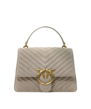 УЦІНКА. Сумка Pinko Love Logo Plaque medium Shoulder Bag Grigio ss23