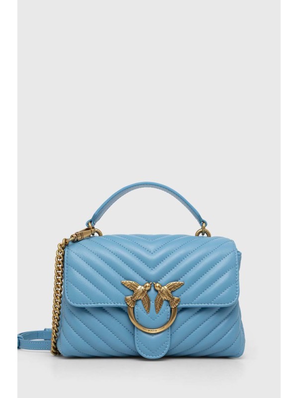 Cумка Pinko Lady love Puff Mini Handle Quilt Azzurro ss23