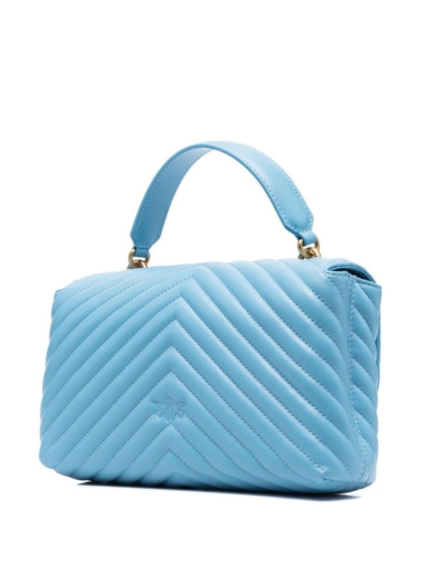 Cумка Pinko Lady love Puff Medium Handle Quilt Azzurro ss23