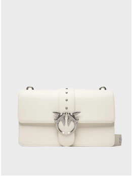 Cумка Pinko Classic Medium Leather Belt White Bianco SS23-24