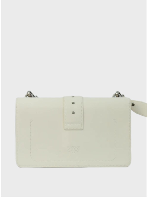 Cумка Pinko Classic Medium Leather Belt White Bianco SS23-24