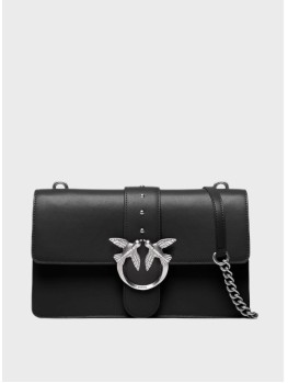 Cумка  Pinko Classic Love Bag Icon Simply Medium Black Silver FW 23-24