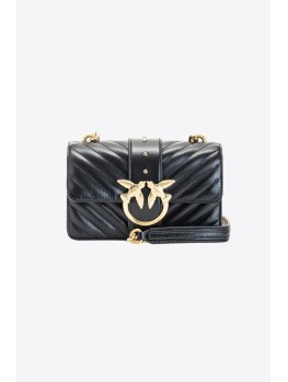 Cумка Pinko Love mini icon quilt black ss22