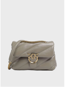 Cумка Pinko Puff Medium Grey/Gold FW 23-24