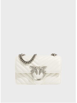 Cумка Pinko Classic Love One Mini White/Silver