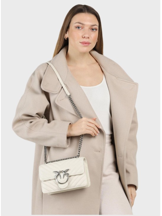 Cумка Pinko Classic Love One Mini White/Silver