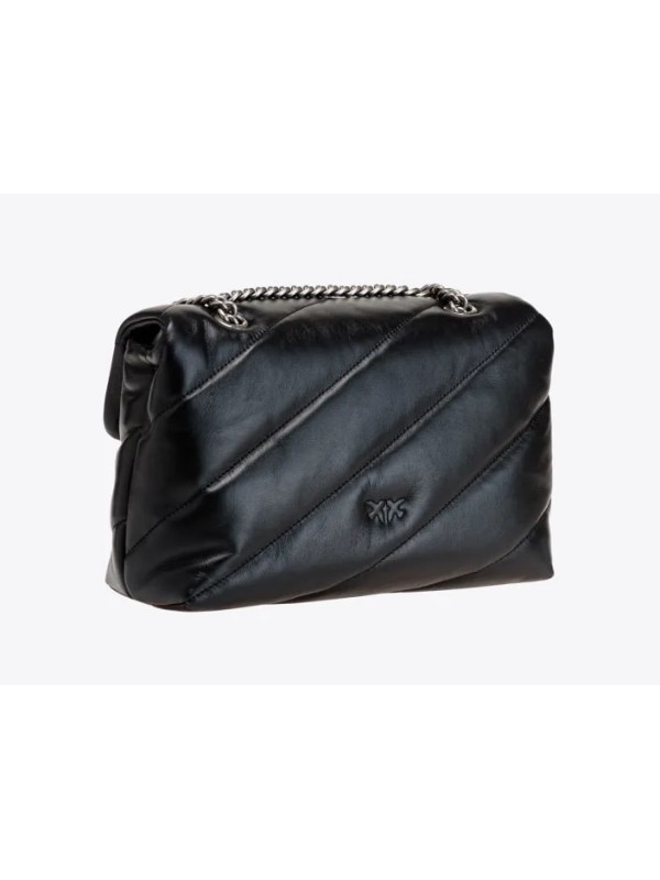 Cумка Pinko PUFF Medium Black/Silver FW 23-24