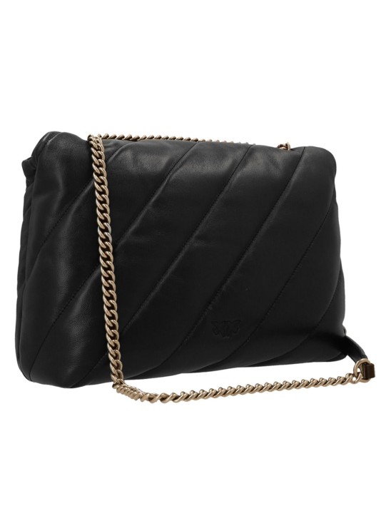  Cумка Pinko Puff Large Black Gold FW 23-24