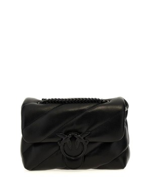 Сумка PINKO Mini Love Bag Puff Maxi Quilt black black ss24