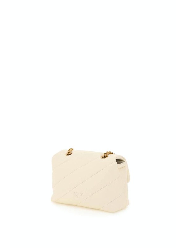 Cумка PINKO LOVE Mini PUFF MAXI QUILT BAG SS22 Bianco