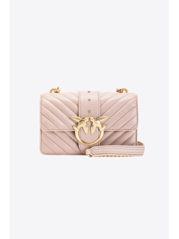 Cумка Pinko MINI LOVE BAG ICON V QUILT ROSE DUST PINK