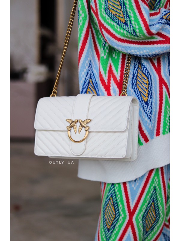 Cумка Pinko LOVE CLASSIC ICON V QUILT BAG SS22 Bianco