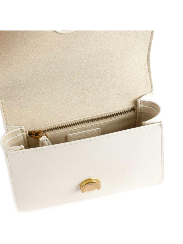 Сумка Pinko Love Plaque mini Shoulder Bag White FW 23-24