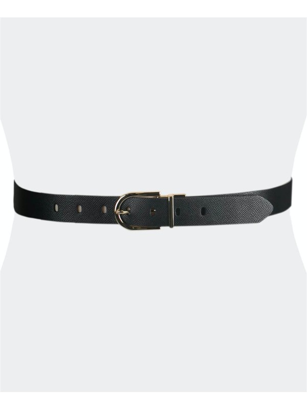 Женский двухсторонний пояс Calvin Klein Classic Women's, 30 mm, Black/Brown Logo