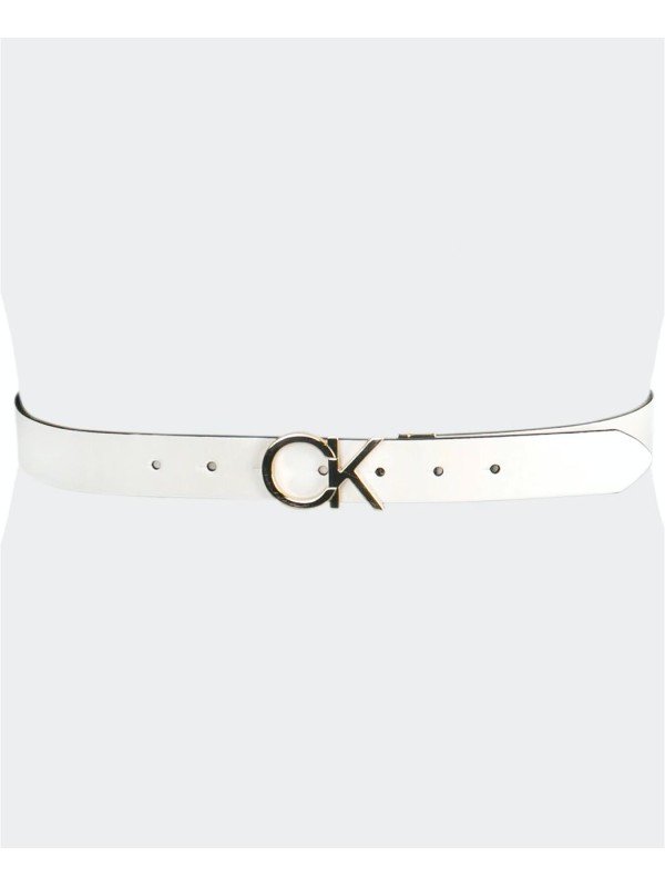 Женский двухсторонний пояс Calvin Klein Women's, 30 mm, White/Black