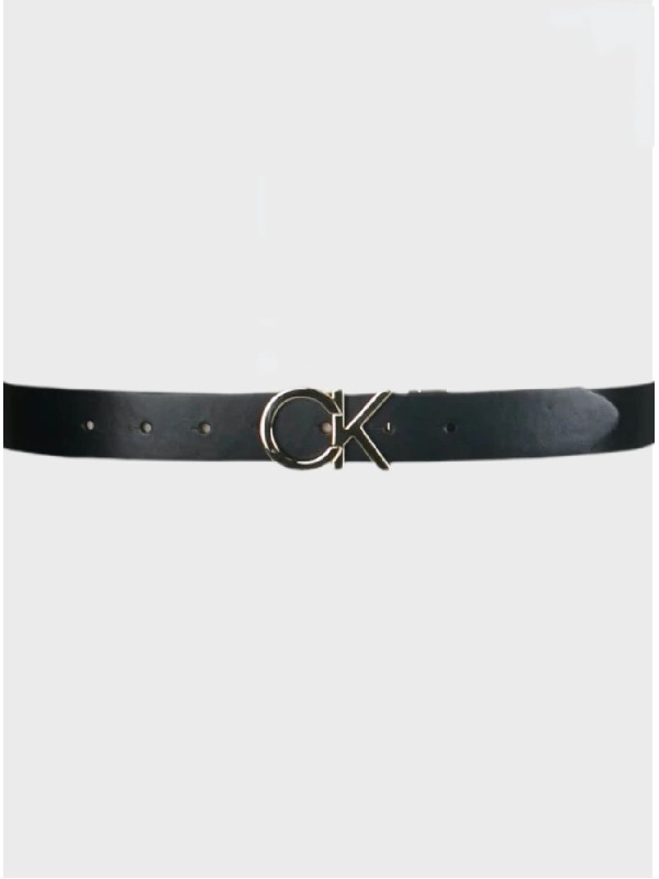 Жіночий двосторонній пояс Calvin Klein Snake/Black 30mm