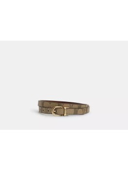 Жіночий пояс Сoach Classic Buckle Cut To Size Reversible, 18 mm, Light Brown