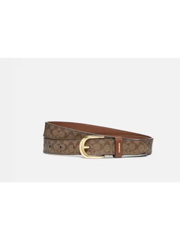 Женский пояс Сoach Classic Buckle Cut To Size, 25 mm, Light Brown