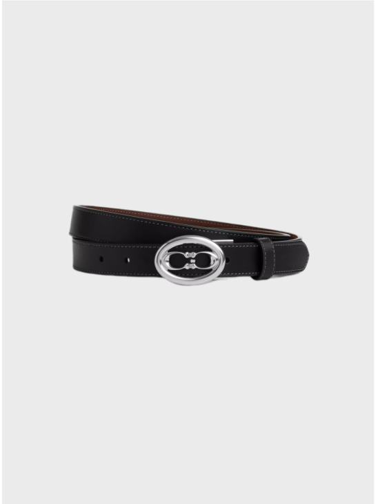 Жіночий двосторонній пояс Coach Buckle Cut To Size 25 Mm Black/Brown