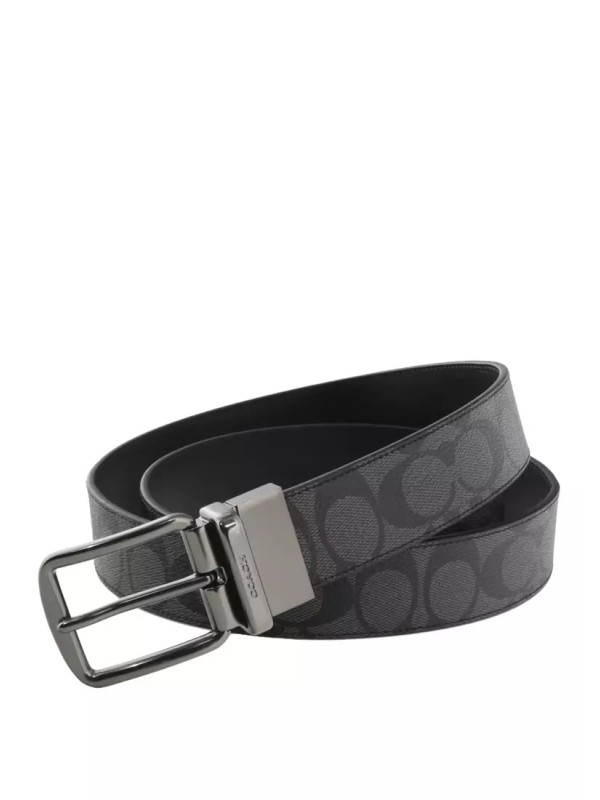 Мужской пояс Coach Boxed Plaque And Harness Buckle Cut To Size Reversible, 38 Mm