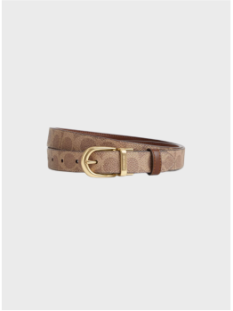 Жіночий двосторонній пояс Coach Harness Buckle Cut To Size 25 Mm Brown