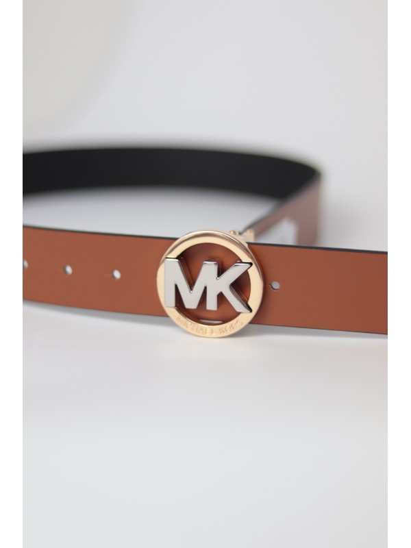 Жіночий пояс Michael Kors Buckle Smooth Leather, 38 mm, Black/Brown Logo