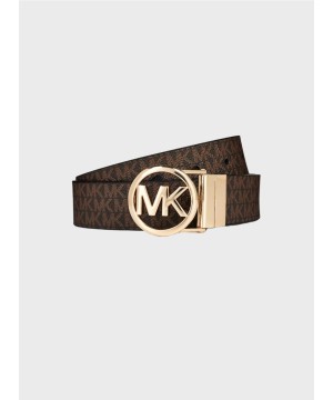 Двухсторонний пояс Michael Kors Brown Logo/Brown 35 mm, LiC